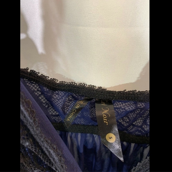 NEW‎ Tart Noir Alexa Babydoll Camisole Lingerie Navy/Black [SZ Small ] - Picture 6 of 8